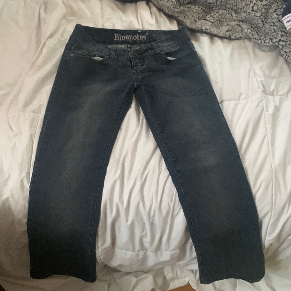 black super lowrise jeans